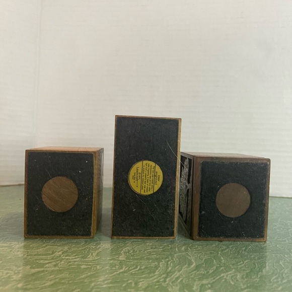 Vintage Lasercraft set of 3 American Walnut Desk Accessories - Picture 5 of 12